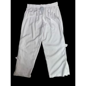 Escapada Women's Size XS Capri Pants Resort Clothing Beachwear Coverup White